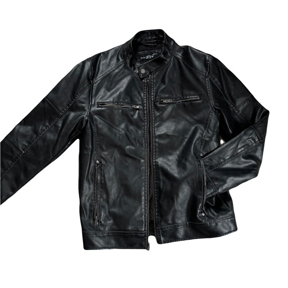 Men’s S - Black Rivet Faix Black Leather Jacket Wilson’s Leather - Picture 1 of 3